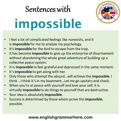 impossible sentence examples.